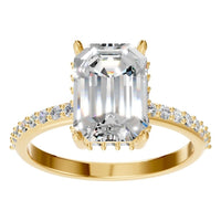 RI-1363 Yellow Gold Ring SET - Front View