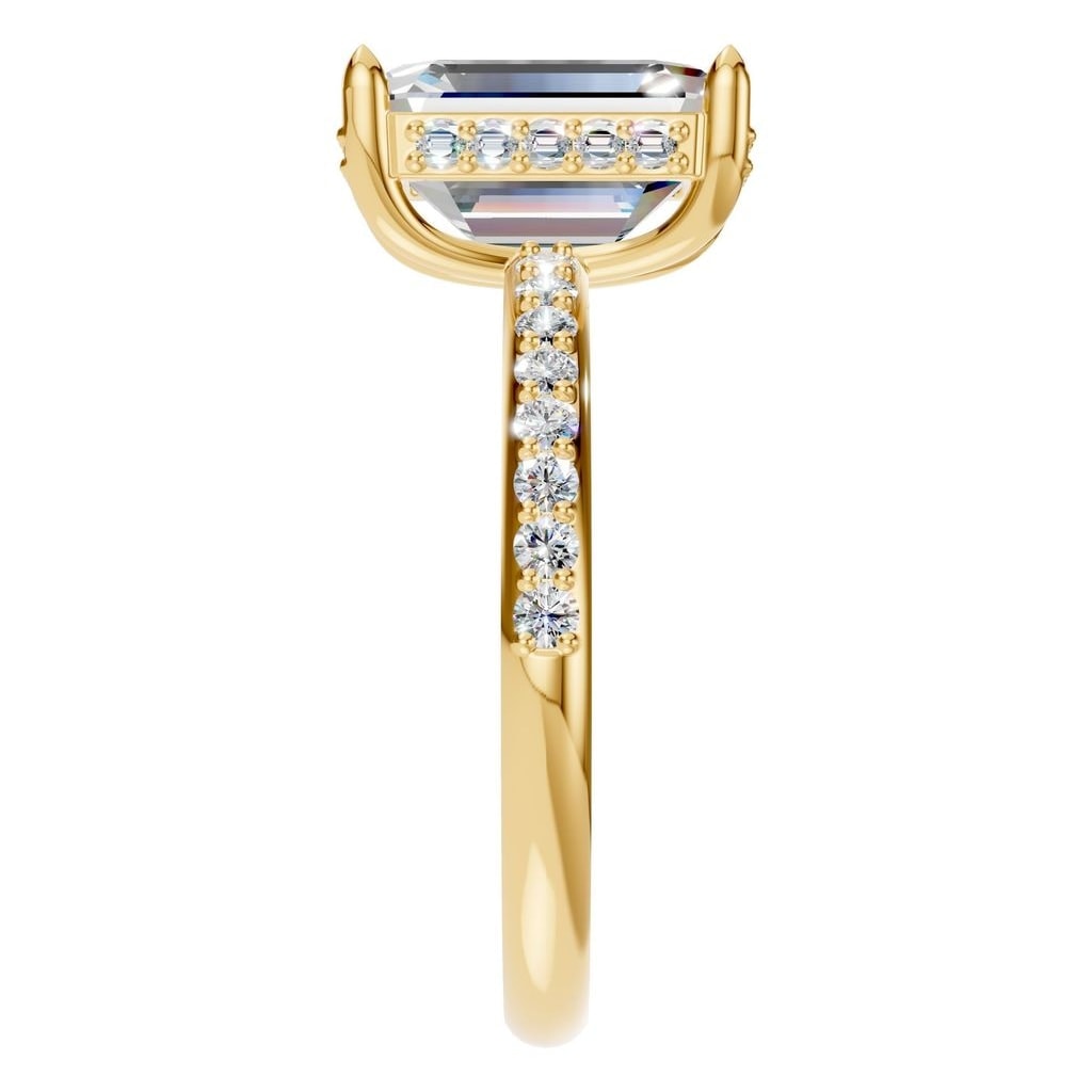 RI-1363 Yellow Gold Ring SET - Side View