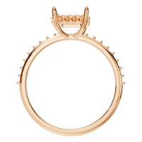 RI-1363 Rose Gold Ring UNSET - Top View