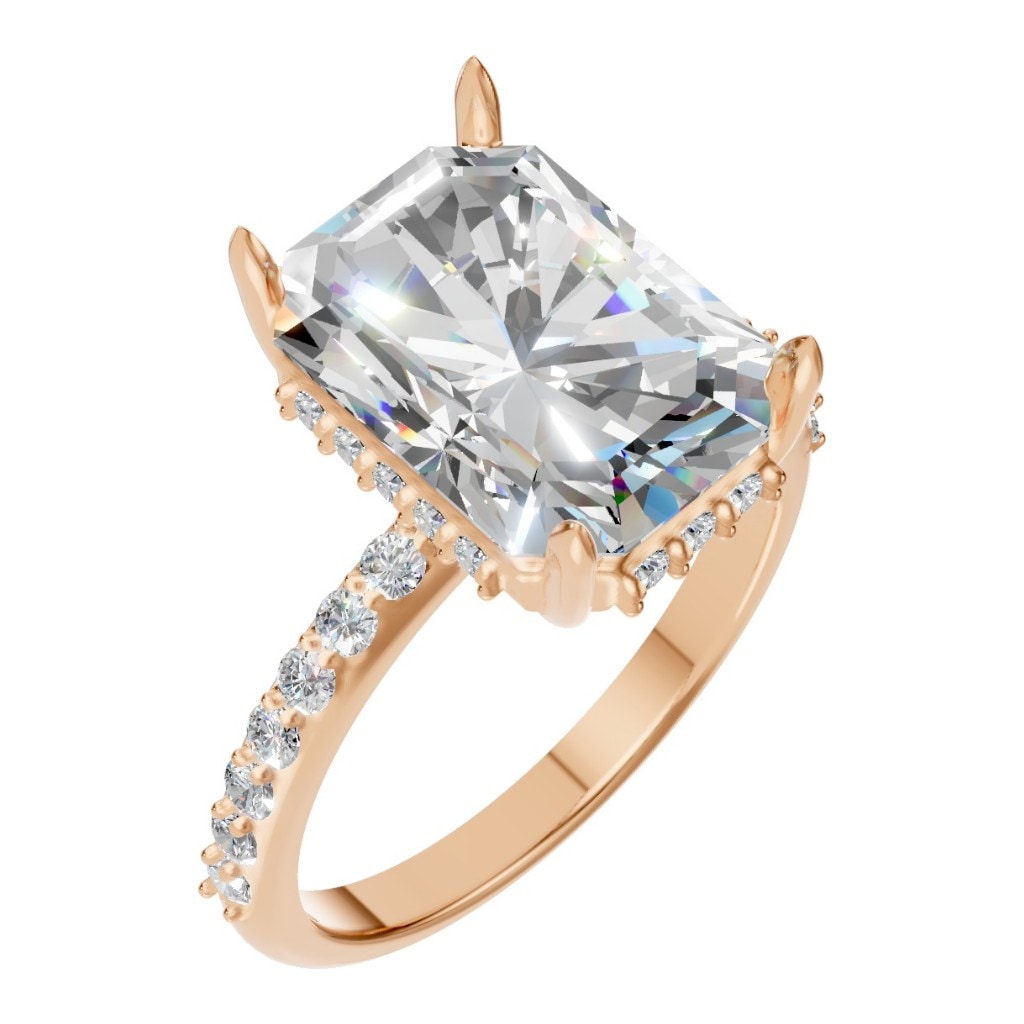 RI-1363 Rose Gold Ring SET - Main View