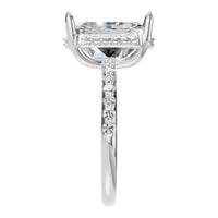 RI-1363 White Gold Ring SET - Side View