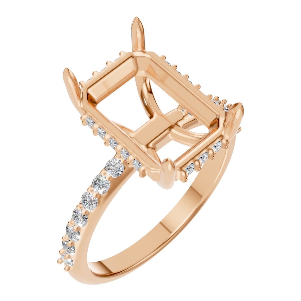 RI-1363 Rose Gold Ring UNSET - Main View