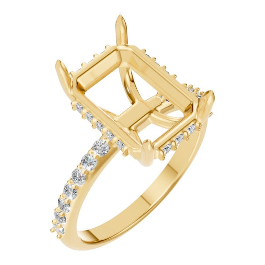 RI-1363 Yellow Gold Ring UNSET - Main View