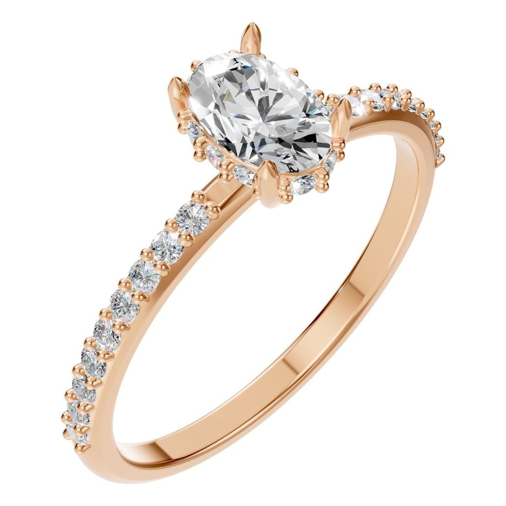 RI-1363 Rose Gold Ring SET - Main View