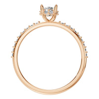 RI-1363 Rose Gold Ring SET - Top View