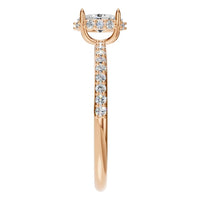 RI-1363 Rose Gold Ring SET - Side View