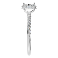 RI-1363 White Gold Ring SET - Side View