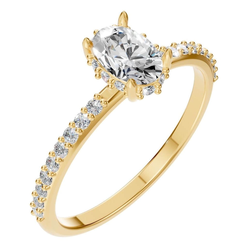 RI-1363 Yellow Gold Ring SET - Main View