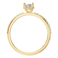 RI-1363 Yellow Gold Ring SET - Top View