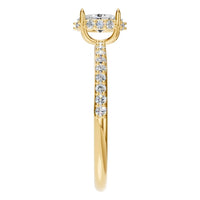 RI-1363 Yellow Gold Ring SET - Side View