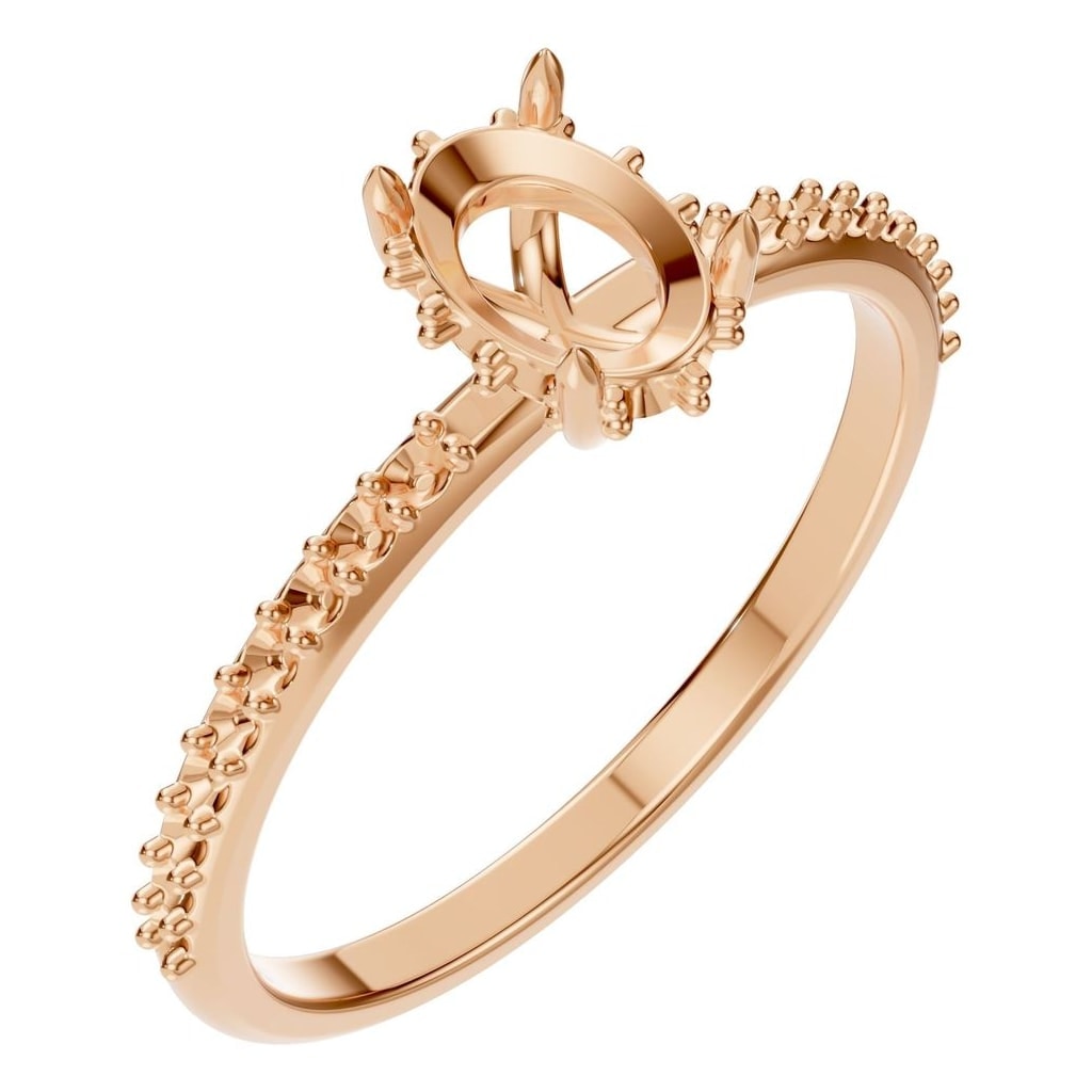 RI-1363 Rose Gold Ring UNSET - Main View