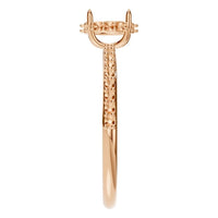 RI-1363 Rose Gold Ring UNSET - Side View