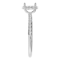 RI-1363 White Gold Ring UNSET - Side View