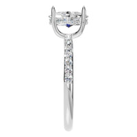 RI-1363 White Gold Ring SET - Side View