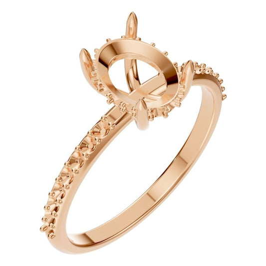 RI-1363 Rose Gold Ring UNSET - Main View