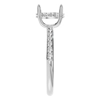 RI-1363 White Gold Ring UNSET - Side View