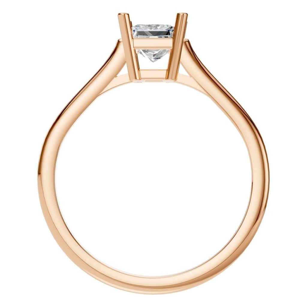 RI-1409 Rose Gold Ring SET - Top View