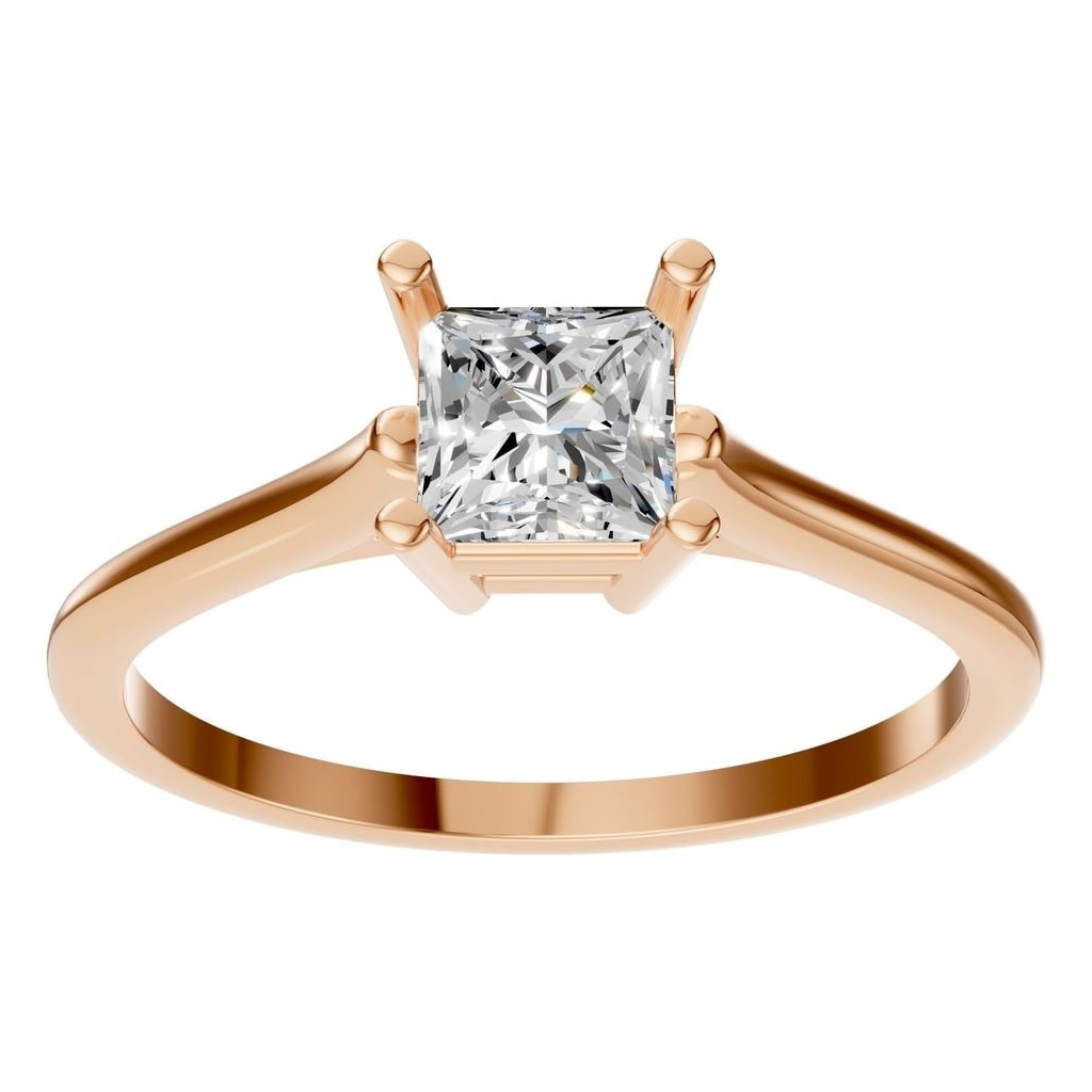 RI-1409 Rose Gold Ring SET - Front View