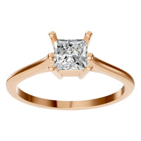 RI-1409 Rose Gold Ring SET - Front View