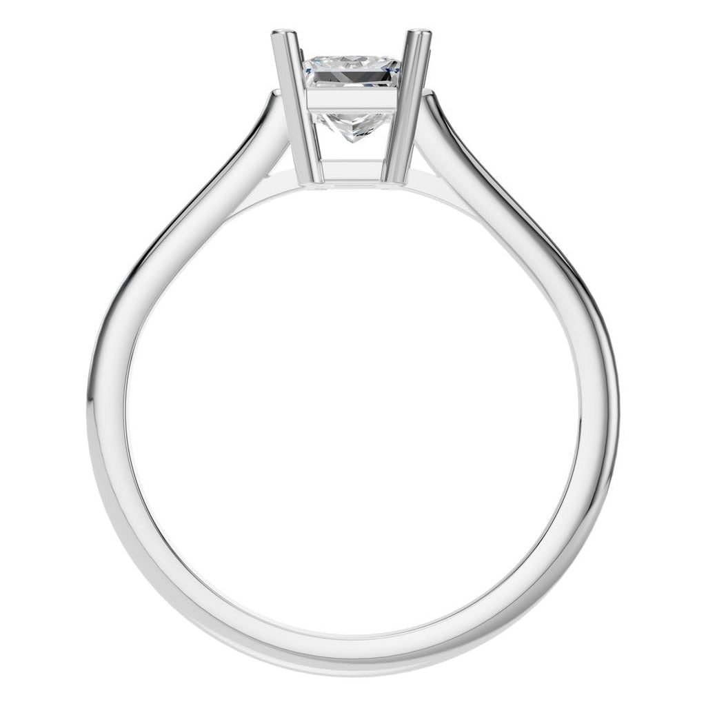 RI-1409 White Gold Ring SET - Top View