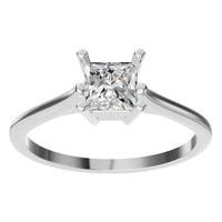 RI-1409 White Gold Ring SET - Front View