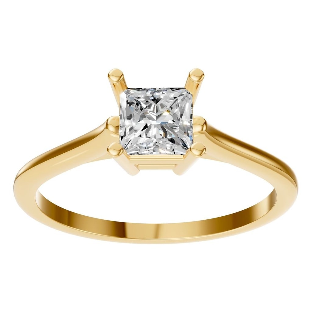 RI-1409 Yellow Gold Ring SET - Front View