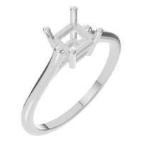RI-1409 White Gold Ring UNSET - Main View