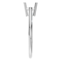 RI-1409 White Gold Ring UNSET - Side View