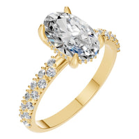 RI-1415 Yellow Gold Ring SET - Main View