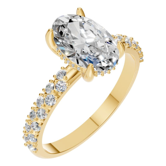 RI-1415 Yellow Gold Ring SET - Main View