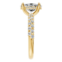 RI-1415 Yellow Gold Ring SET - Side View