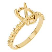 RI-1415 Yellow Gold Ring UNSET - Main View