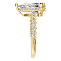 RI-1415 Yellow Gold Ring SET - Side View