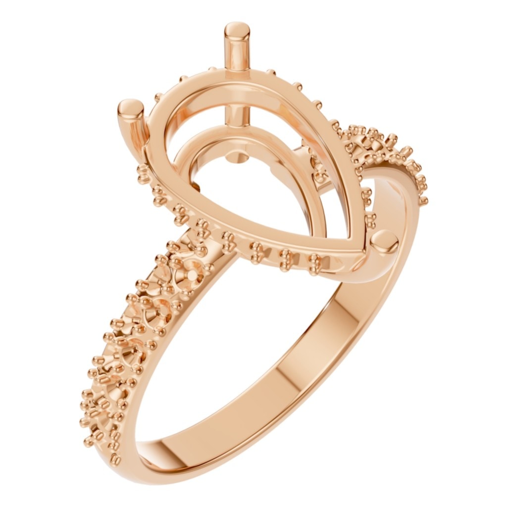 RI-1415 Rose Gold Ring UNSET - Main View