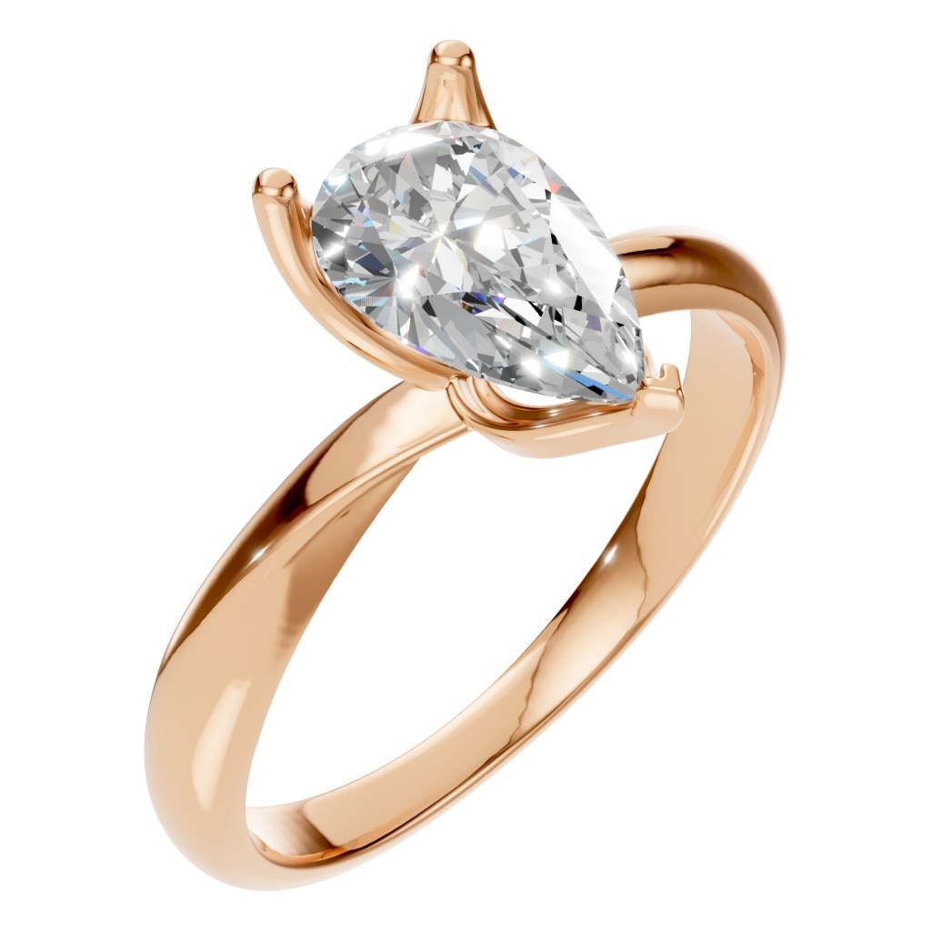 RI-1434 Rose Gold Ring SET - Main View