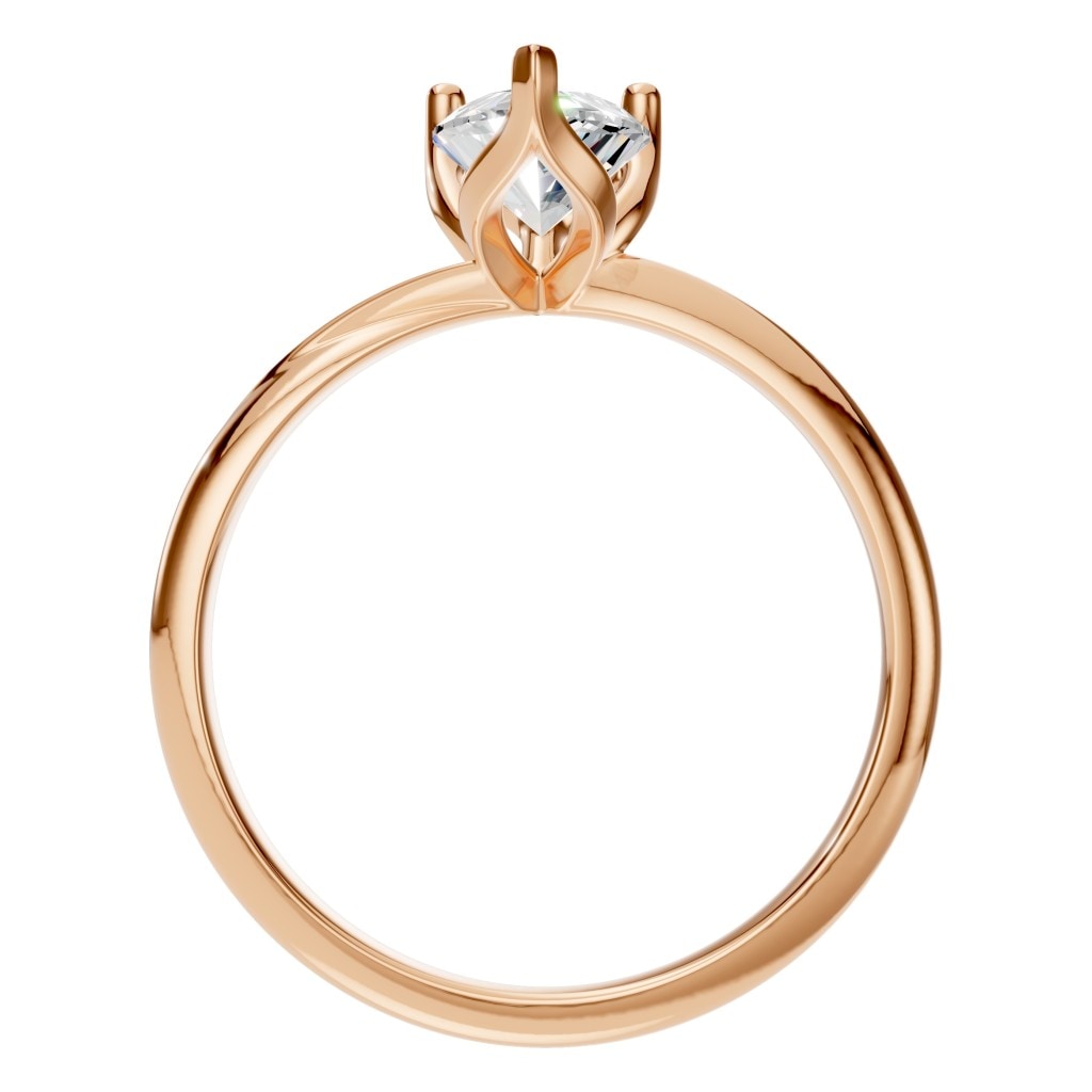 RI-1434 Rose Gold Ring SET - Top View