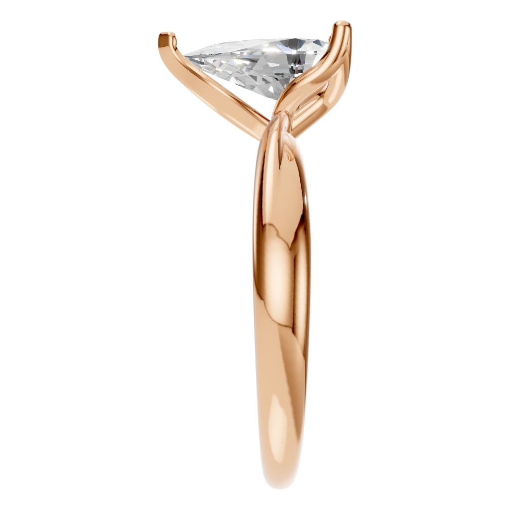 RI-1434 Rose Gold Ring SET - Side View