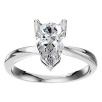 RI-1434 White Gold Ring SET - Front View