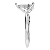 RI-1434 White Gold Ring SET - Side View