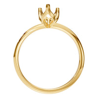 RI-1434 Yellow Gold Ring UNSET - Top View
