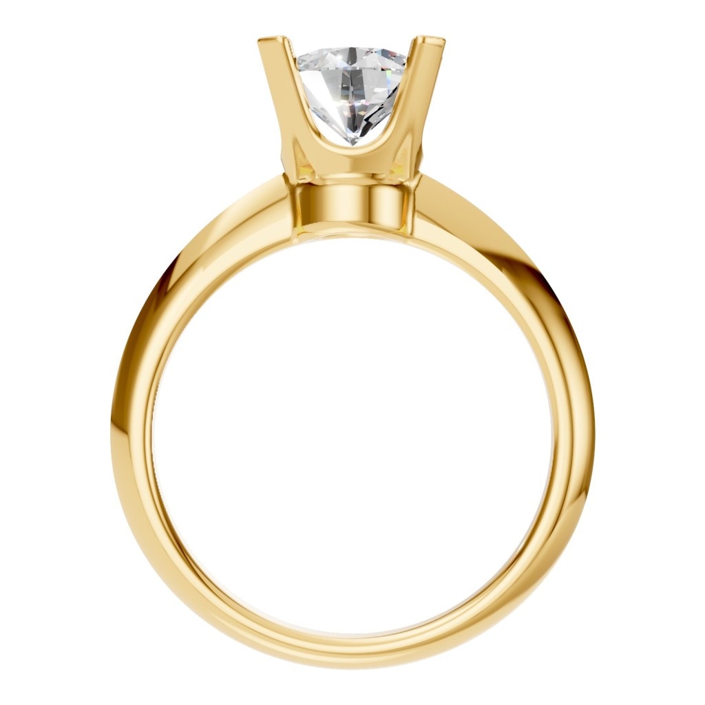RI-1485 Yellow Gold Ring SET - Top View