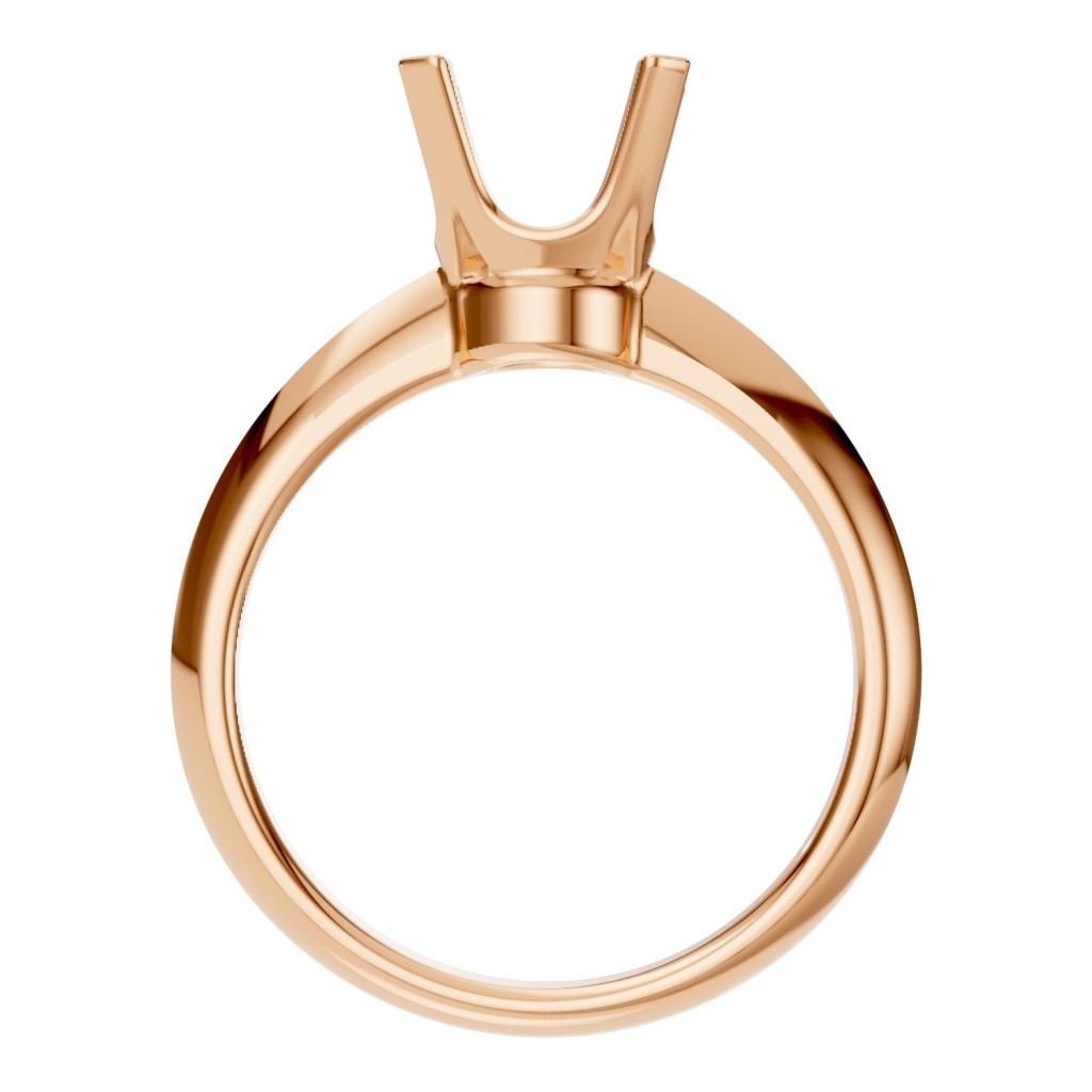 RI-1485 Rose Gold Ring UNSET - Top View