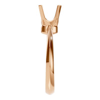 RI-1485 Rose Gold Ring UNSET - Side View