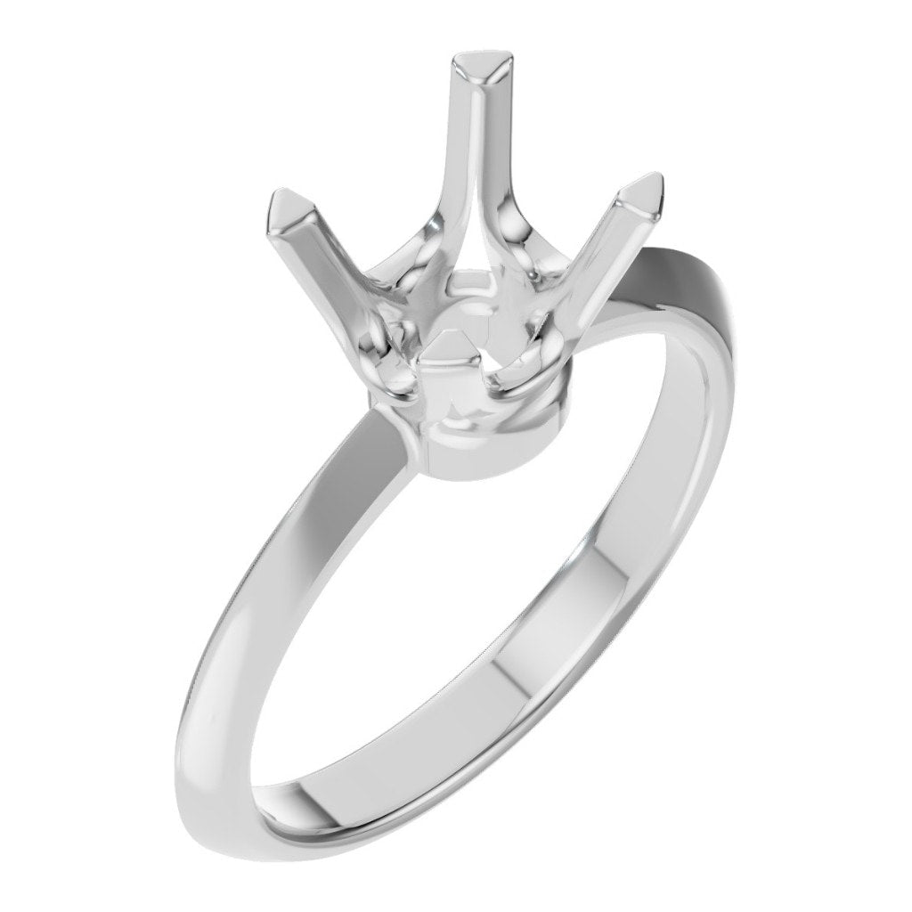 RI-1485 White Gold Ring UNSET - Main View