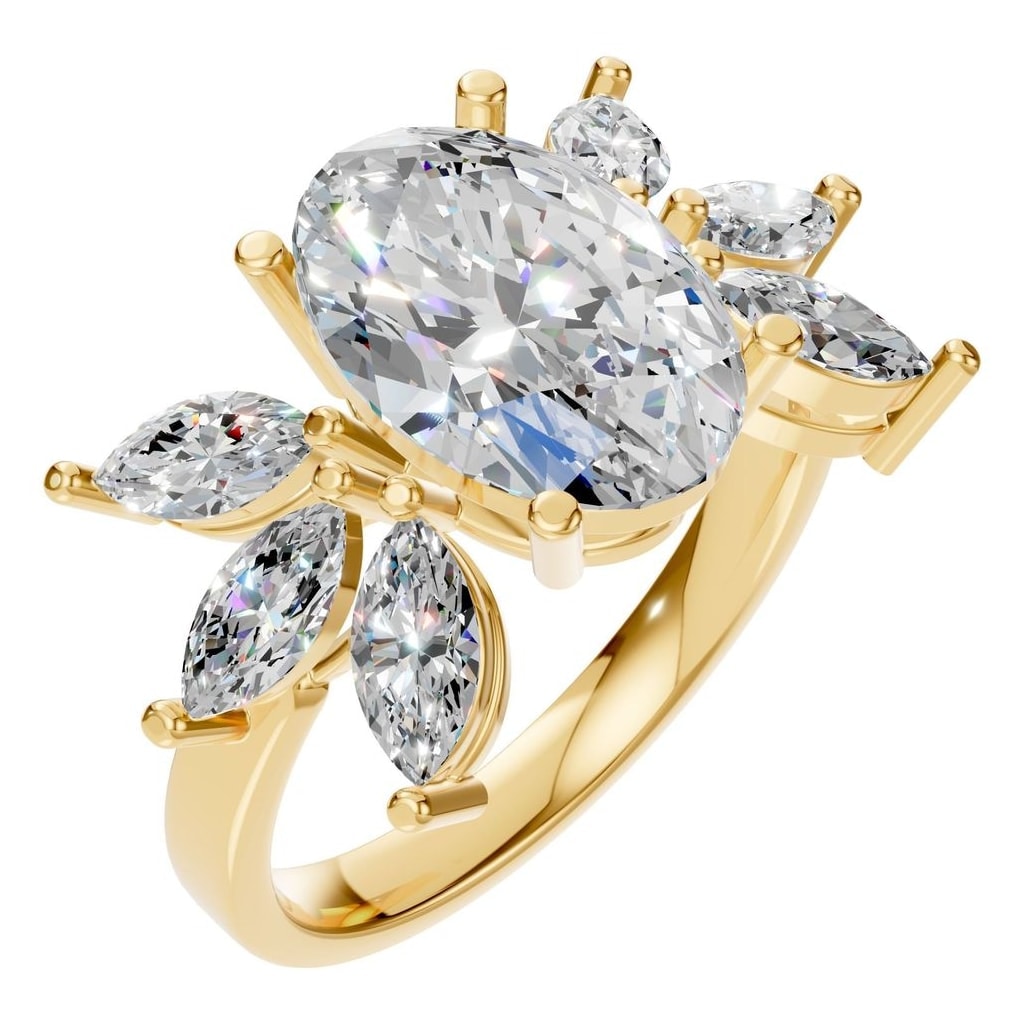 RI-1524 Yellow Gold Ring SET - Main View