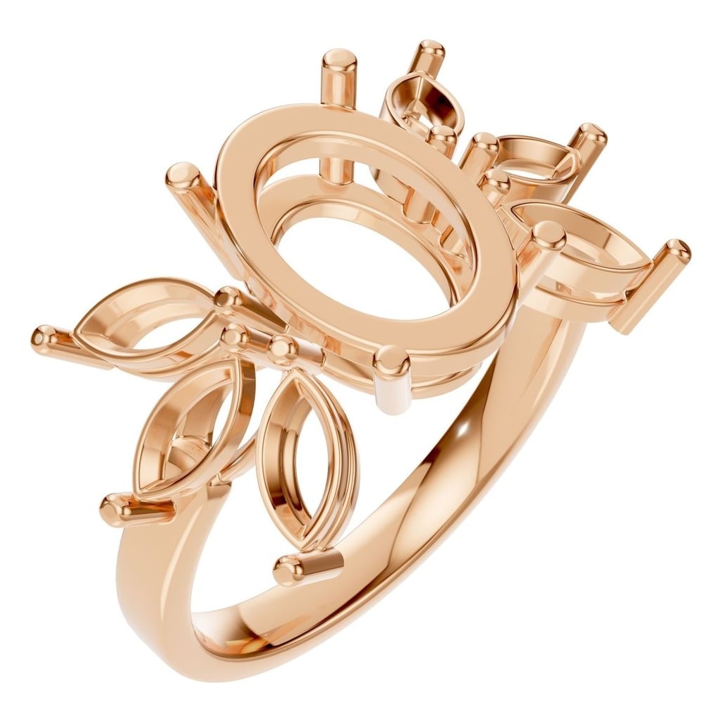 RI-1524 Rose Gold Ring UNSET - Main View