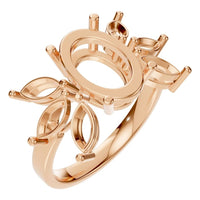 RI-1524 Rose Gold Ring UNSET - Main View