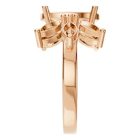 RI-1524 Rose Gold Ring UNSET - Side View