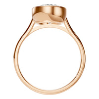 RI-1552 Rose Gold Ring SET - Top View