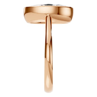 RI-1552 Rose Gold Ring SET - Side View